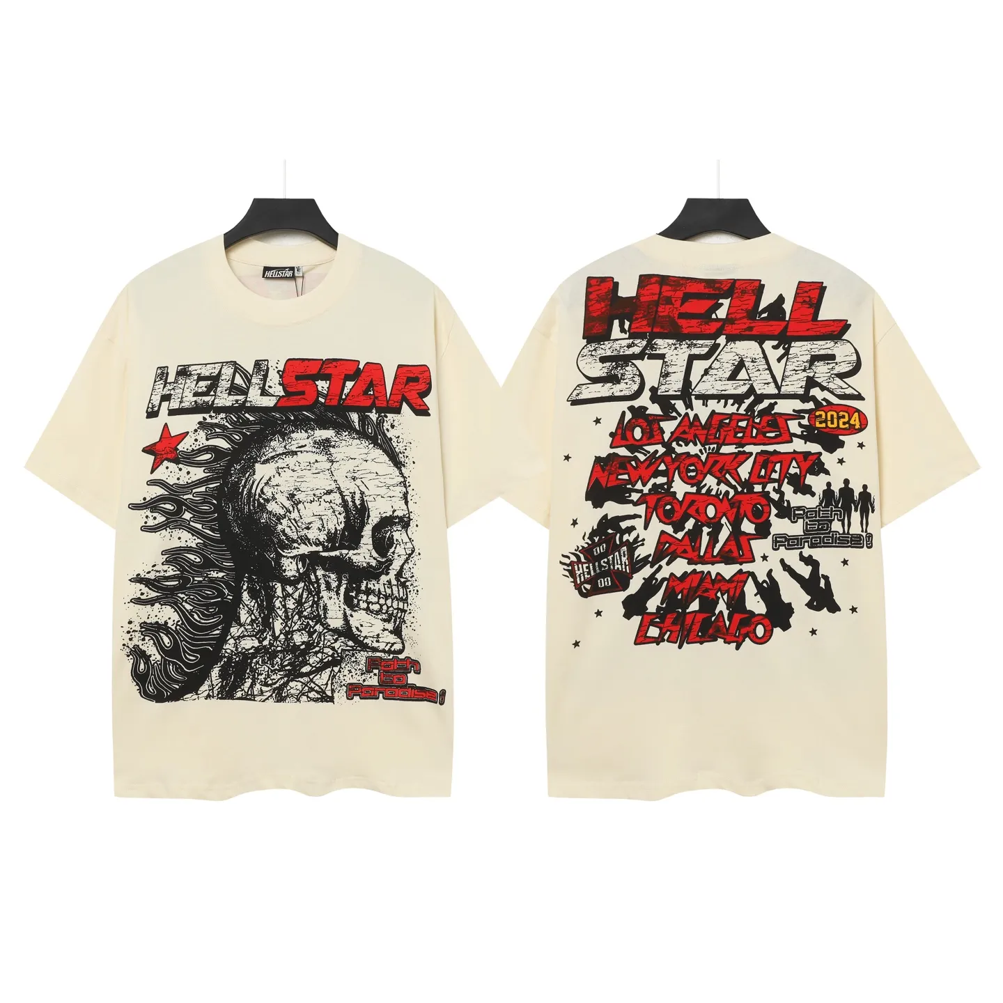 752#White/ I P54 In Stock Hellstar 、 T （fabric):32 240 Sizes（size）：S-M- L- X L （colour）：White： 👉 👉 👉